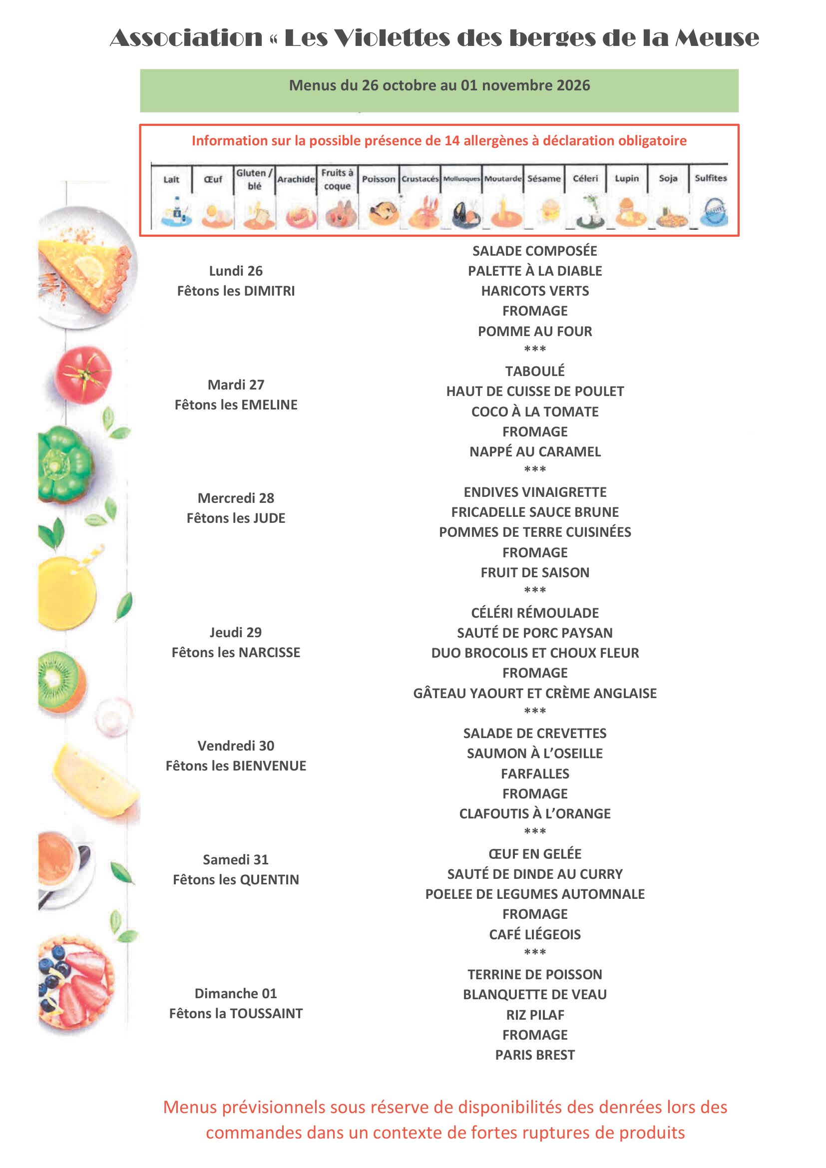 2026 S 44 Menu